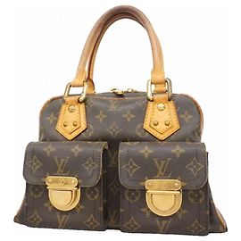 Borsa Louis Vuitton Monogram Manhattan PM Marrone