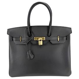 Hermès Hermes Birkin 35 Handbag Black