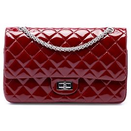 Chanel Red Quilted Patent Reissue 2.55 Double Flap 227 Rouge