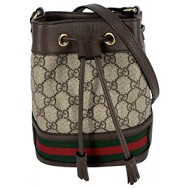 Borsa a secchiello mini Ophidia Gucci Beige