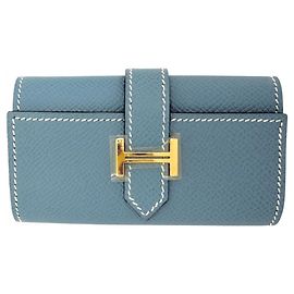 Hermès Hermes Bearn Key Case Blue