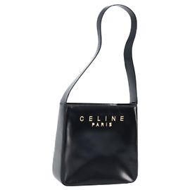 Céline Celine Cuir Vintage Noir