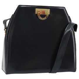 Céline Celine Cuir Vintage Noir
