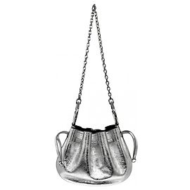 Borsa a tracolla mini Pumpkin da donna Givenchy Argento