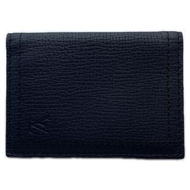 Louis Vuitton Black Calf Leather Business Card Case Black