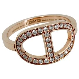 Hermès Hermes 18K Pink Gold Band Ring Other