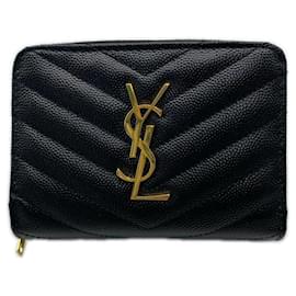 Yves Saint Laurent Bi-fold Wallet Black