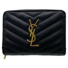 Portafoglio bi-fold Yves Saint Laurent Nero