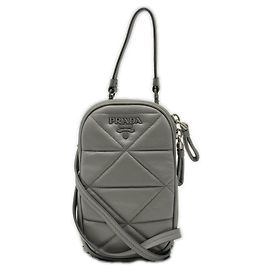 Borsa a tracolla pochette per telefono Prada Nappa Spectrum Inpunto Marrone