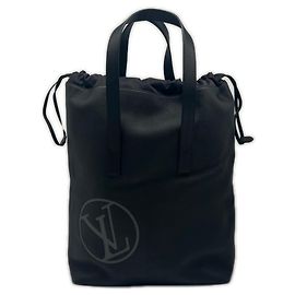 Sac cabas Louis Vuitton Taurillon LV Circle Cavalier Marron Noir
