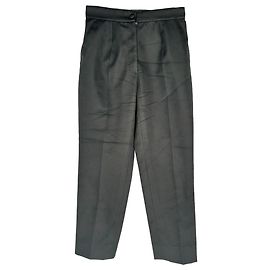 Dolce & Gabbana Hose aus schwarzer Seide Schwarz