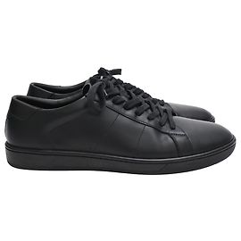 Sneakers basse Saint Laurent SL/01 in pelle nera Nero