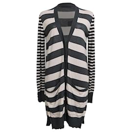 Cardigan en maille rayé Max Mara en soie multicolore Multicolore