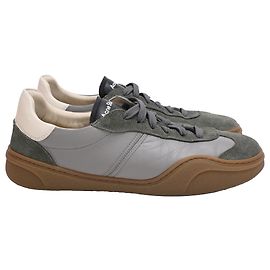 Baskets basses Bars d'Acne Studios en cuir et daim gris Gris