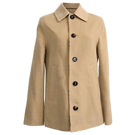 Burberry Single-Breasted Jacket in Beige Wool Beige