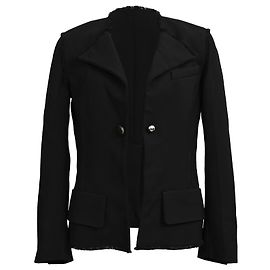 Blazer Proenza Schouler com botões de corrente em viscose preta Cinza