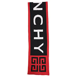 Sciarpa in cotone Givenchy con stampa logo multicolore Multicolore