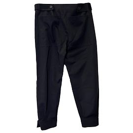 Stella Mc Cartney Calça Balloon-leg Stella McCartney em algodão preto Preto