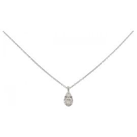 Autre Marque Colar de diamante Au750 Prata