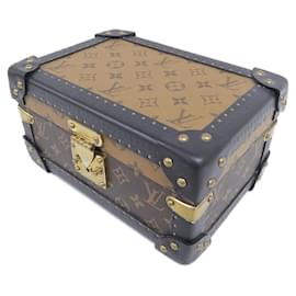 Custodia Louis Vuitton Coffret Tresor Monogram Reverse Jewelry Case Marrone