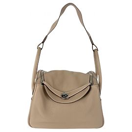 Hermès Bolsa Hermes Lindy 30 Marrom Marrom