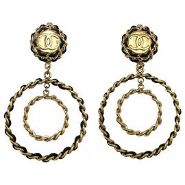 Orecchini a clip Chanel neri Nero