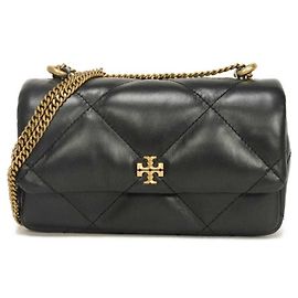 Mini bolsa flap matelassê Kira Diamond Tory Burch Preto