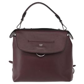 Fendi Back to School Leather Small Dark red