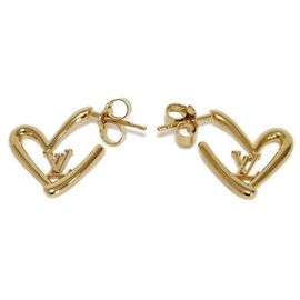 Orecchini Louis Vuitton Heart Falling in Love PM Gold Stud D'oro