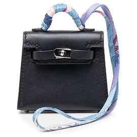 Hermès Accessorio Hermes Kelly Twilly Charm per Borsa Nero