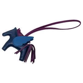 Hermès Hermes Rodeo Pegasus PM Acessório de Bolsa Charm Roxo Azul marinho