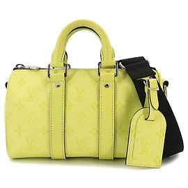 Borsa Louis Vuitton Keepall Bandouliere 25 D'oro