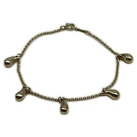 Pulsera Tiffany & Co. Elsa Peretti 5 Teardrop Charm Plata