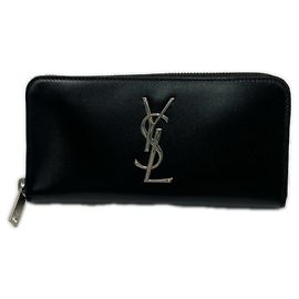 Yves Saint Laurent Long Wallet Black