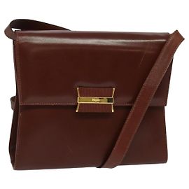 Salvatore Ferragamo Cuir Vintage Marron