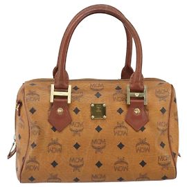 MCM Visetos logogramme Leather Marrom