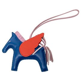 Hermès Pingente para bolsa Hermes Rodeo Pegasus Branco Azul Outro