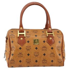 MCM Visetos logogramme Leather Marron