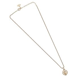 Christian Dior CD Pendant Gold-plated Golden