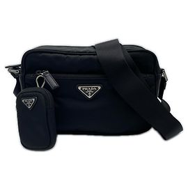 PRADA Recycled Polyamide Re-Nylon Shoulder Bag Black