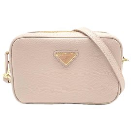 Prada Leather Mini Shoulder Bag Beige
