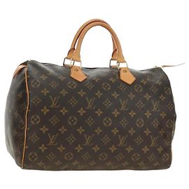 LOUIS VUITTON Monogram Speedy 35 Handtasche M41524 LV Auth am12014V Monogramm