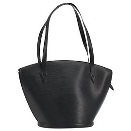 LOUIS VUITTON Bolso de hombro de compras Epi Saint Jacques Negro M52262 Auth bs35780V Negro