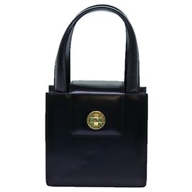 Bulgari Sac à main Bvlgari en cuir Noir