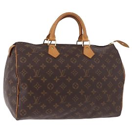LOUIS VUITTON Monogram Speedy 35 Handtasche M41524 LV Auth BA13690V Monogramm