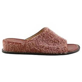 Mule Loewe in pelle marrone Marrone