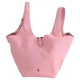 Ralph Lauren Cabas polo play sac cabas en cuir rose Rose