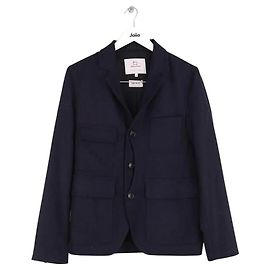 Woolrich Navy Blue Wool Jacket Men XS Navy blue