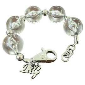 Bracciale Dolce & Gabbana con perle trasparenti e acciaio Argento Altro