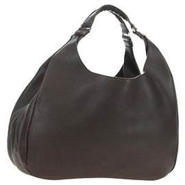 Sac cabas BOTTEGA VENETA en cuir marron Auth am12017V Marron
